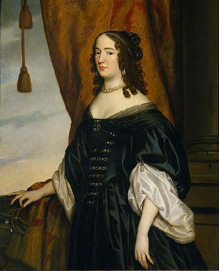 Gerard van Honthorst Amalia van Solms (1602-75). oil painting picture